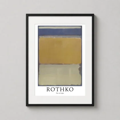 Mark Rothko No 10 – 1950 Abstract Expressionism abstract art print by MerchFuse
