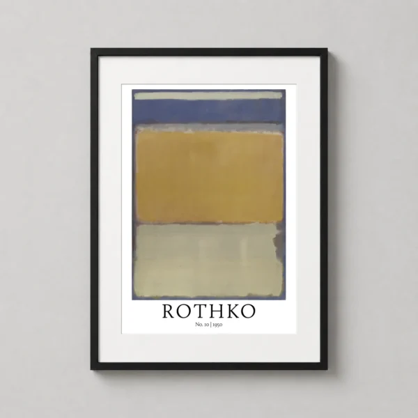 Mark Rothko No. 10 1950 Abstract Expressionist Art Print