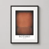 No. 10 1958 by Mark Rothko, Brown and Black Abstract Art Print