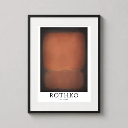 No 10 Rothko — profound color field study by Mark Rothko featuring layered rectangles
