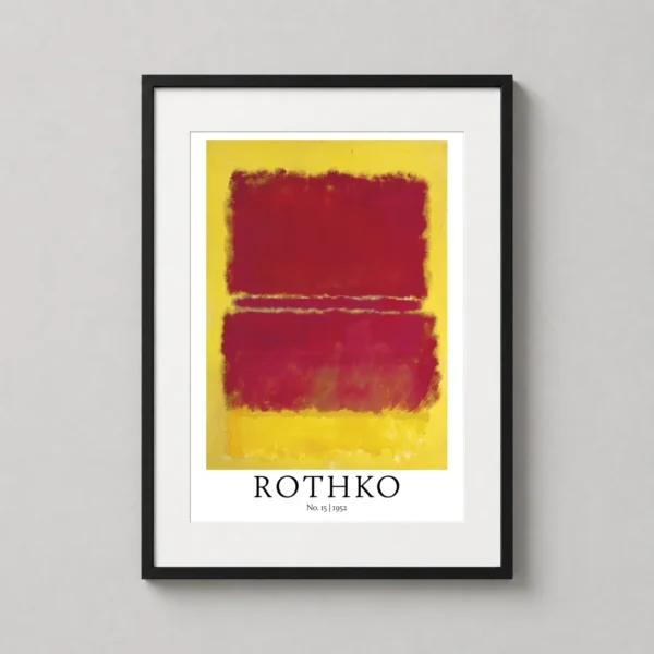 Mark Rothko No. 15 Abstract Color Field Wall Art Print