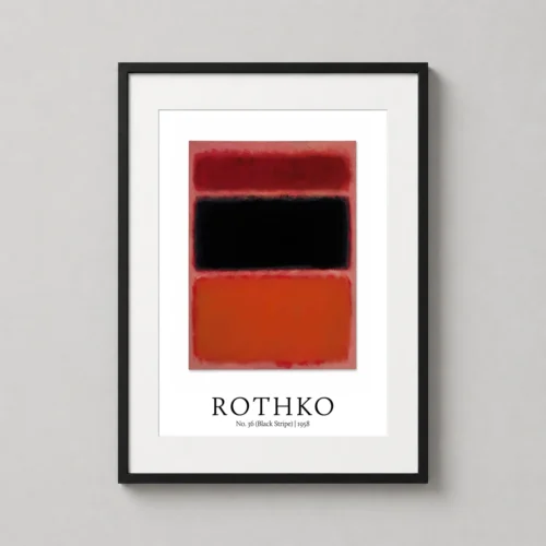 Mark Rothko No. 36 Black Stripe 1958 Abstract Expressionist Art Print
