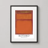 Mark Rothko Orange Red Yellow 1961 Abstract Expressionist Art Print