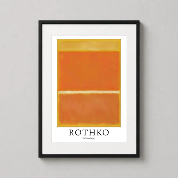 Mark Rothko Saffron 1957 Abstract Expressionist Art Print