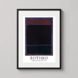 Mark Rothko Untitled Rust Blacks on Plum 1962 Exhibition Art Print