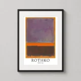 Mark Rothko Untitled 1952 Purple and Orange Abstract Art Print