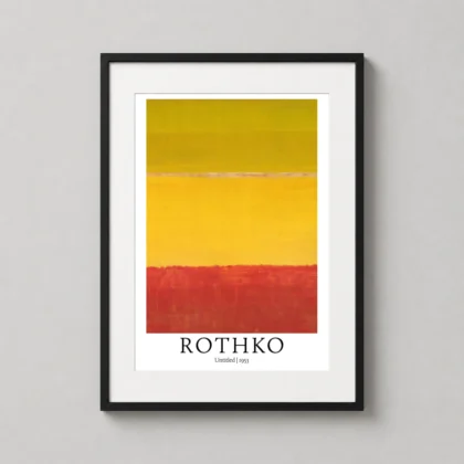 MerchFuse Mark Rothko – 1953 Untitled Yellow and Red abstract art print with abstract character