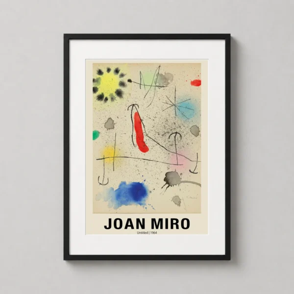 Joan Miró Untitled 1964 Modern Abstract Expressionist Art Print
