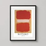 Mark Rothko Untitled 1968, Red and White Abstract Art Print