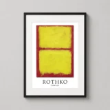 Mark Rothko Untitled 1968 Yellow and Red Abstract Art Print