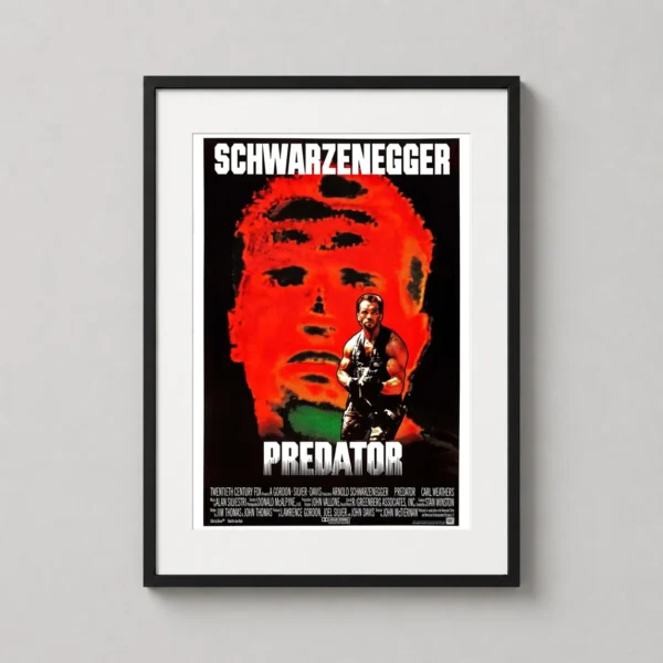 Predator 1987 Arnold Schwarzenegger Classic Movie Poster