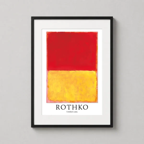 Mark Rothko Untitled 1969 Red and Yellow Abstract Exhibition Art Print