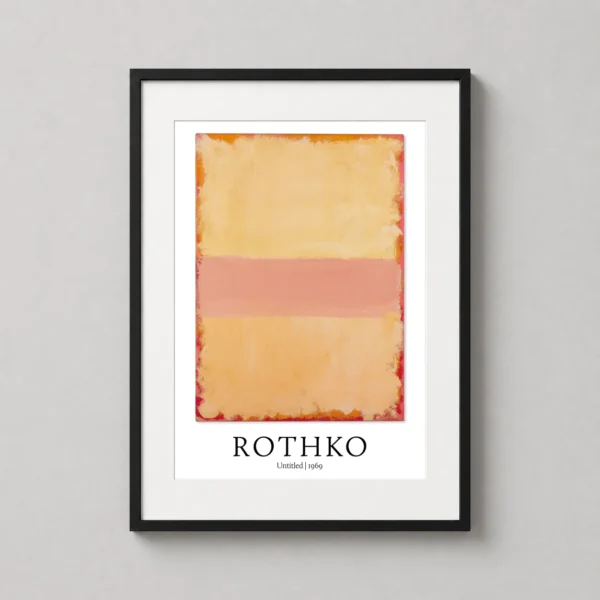 Mark Rothko Untitled 1969 Abstract Yellow and Pink Art Print