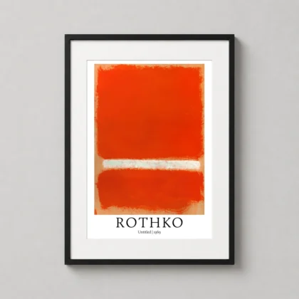 Mark Rothko – 1969 Untitled abstract art print for gallery wall display by MerchFuse