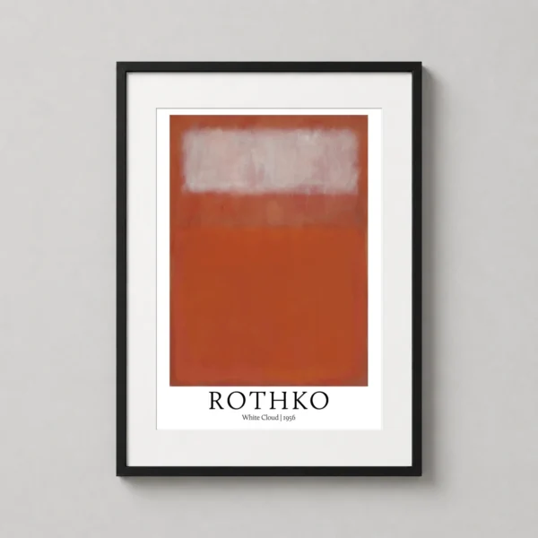 Mark Rothko White Cloud 1956 Abstract Expressionist Art Print