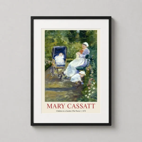 Mary Cassatt Children in a Garden (The Nurse) Impressionist Art Print