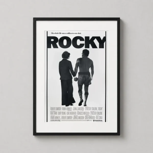 Rocky 1976 Sylvester Stallone Theatrical Film Poster Movie Poster