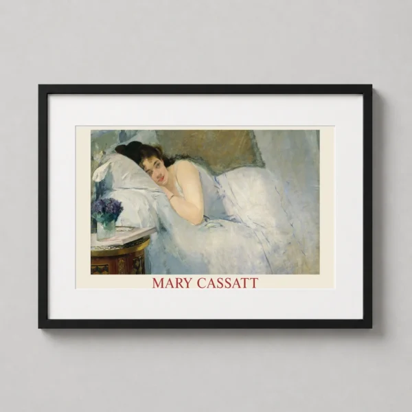 Mary Cassatt Girl Awakening 1878 Impressionist Portrait Art Print
