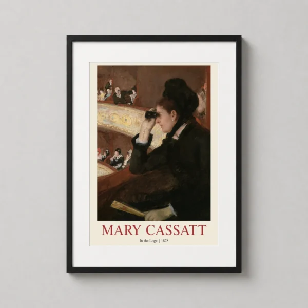 Mary Cassatt In the Loge, Impressionist Theater Box Art Print