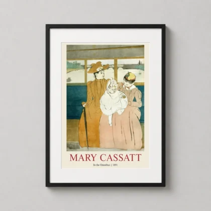 Mary Cassatt Omnibus 1891 — mary Cassatt's In the Omnibus 1891 features three figures and a baby