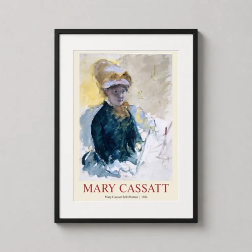 Mary Cassatt Self-Portrait 1880 Impressionist Art Print