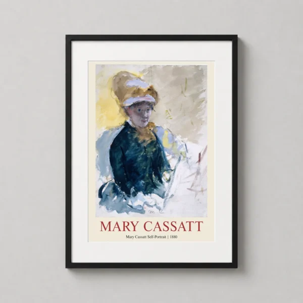 Mary Cassatt Self-Portrait 1880 Impressionist Art Print