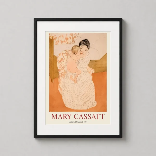 Maternal Caress by Mary Cassatt, 1891 Impressionist Art Print