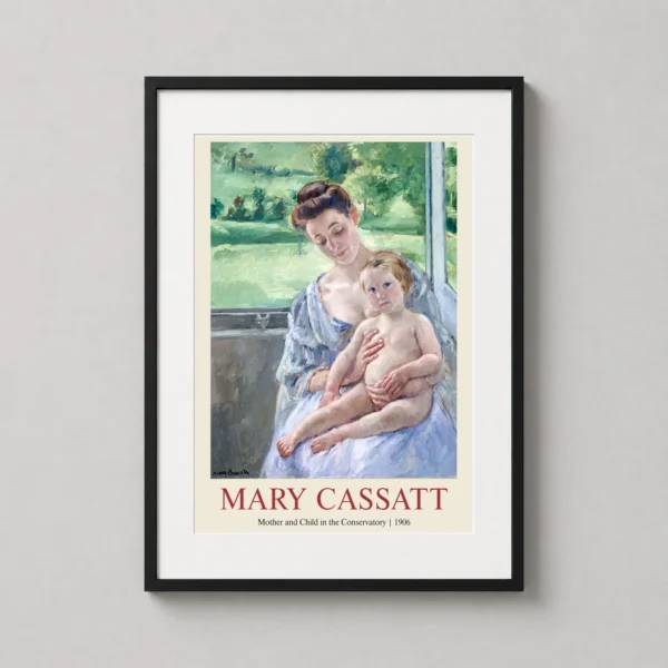 Mary Cassatt Mother and Child in the Conservatory 1906 Art Print