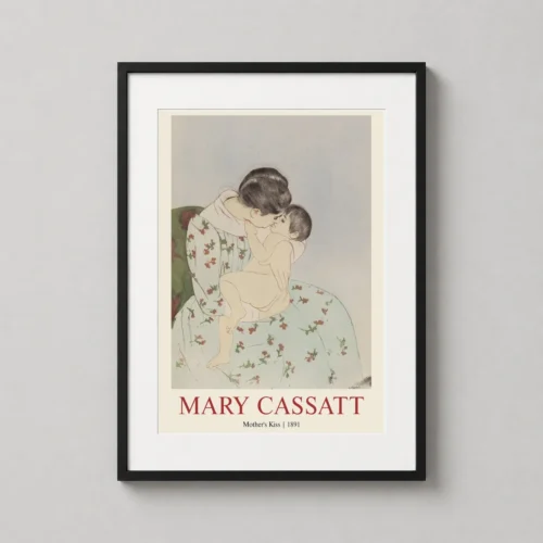 Mary Cassatt, Mother's Kiss 1891 Impressionist Art Print