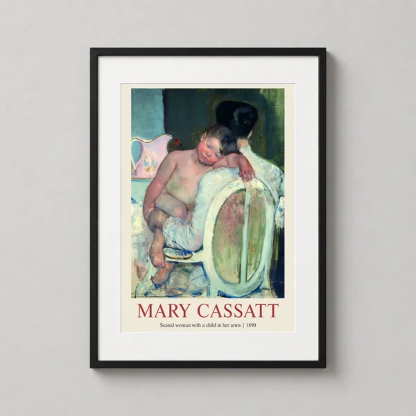 Mary Cassatt, Seated Woman with a Child in her Arms Art Print