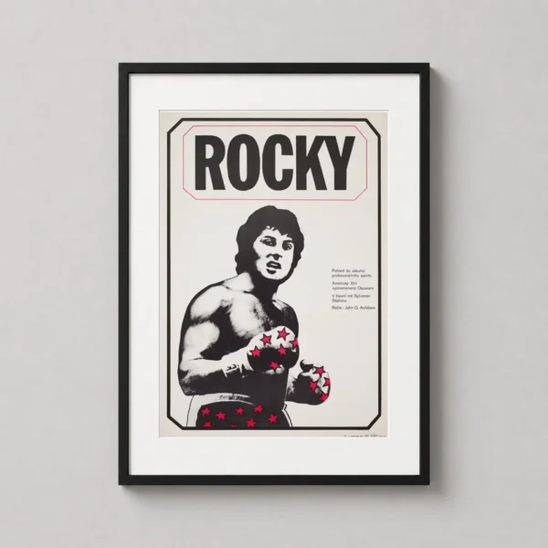 Rocky 1980 Czech Vintage Balboa Movie Poster
