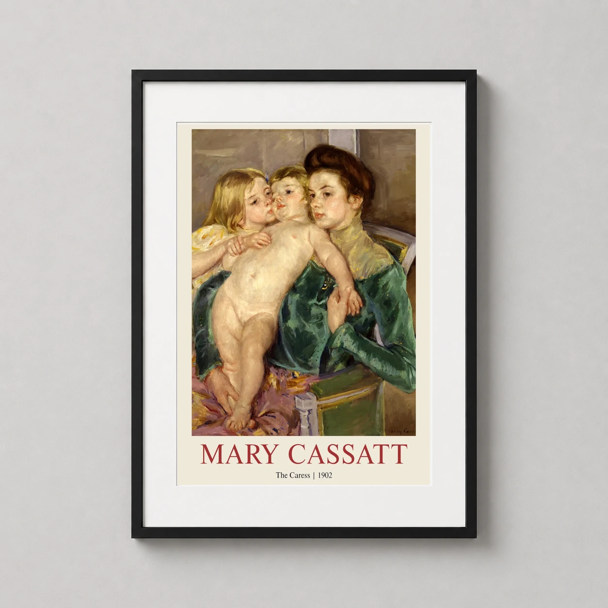 Mary Cassatt Caress 1902 — this 1902 Impressionist masterpiece by Mary Cassatt features a woman in