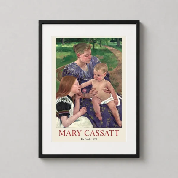 The Family 1892 by Mary Cassatt Impressionist Fine Art Print