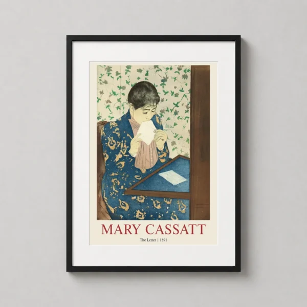 The Letter by Mary Cassatt, 1891 Impressionist Art Print