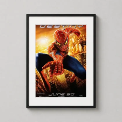 Spider-Man 2 2004 Movie Poster - cinematic wall art print for home theater or media room. by MerchFuse