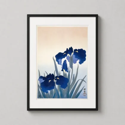 Classic Japanese Iris Art Print - Japanese woodblock print from MerchFuse