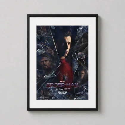 Spider-Man No Way Home Movie Poster printed on matte paper for a superhero wall art display. by MerchFuse