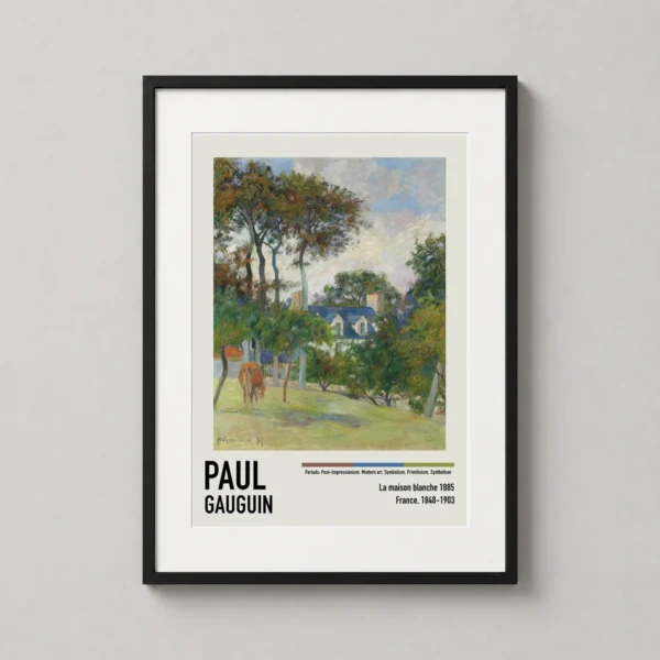 Paul Gauguin La Maison Blanche 1885 Landscape Art Print