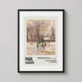 Paul Gauguin La Neige a Copenhague 1884 Impressionist Art Print