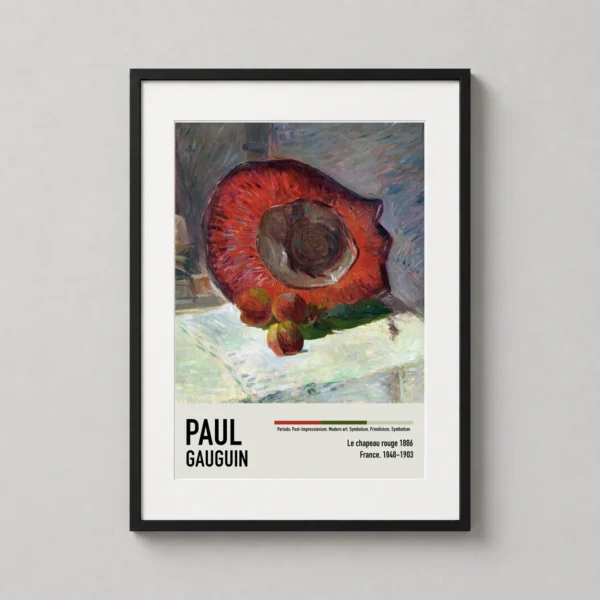 Paul Gauguin Le Chapeau Rouge Red Hat Still Life Art Print