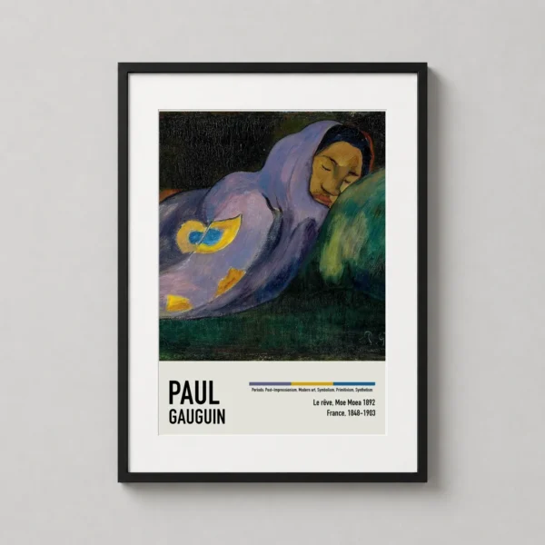 Paul Gauguin Le Reve Moe Moea 1892 Tahitian Dream Art Print