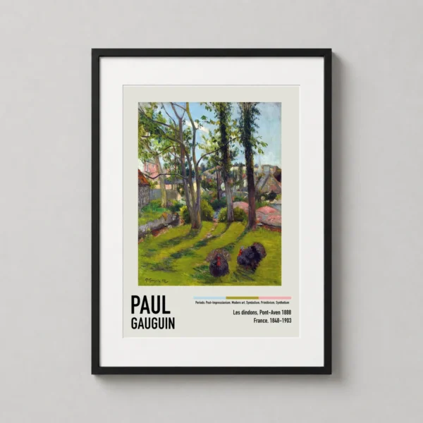 Paul Gauguin Les Dindons Pont-Aven 1888 Impressionist Art Print