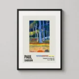 Paysage aux troncs bleus, Paul Gauguin Landscape Art Print