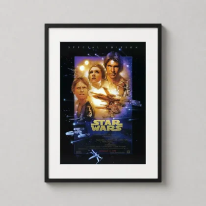 Star Wars A New Hope 1977 Hildebrandt movie poster by MerchFuse