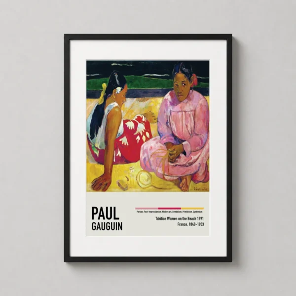 Paul Gauguin Tahitian Women on the Beach 1891 Exhibition Art Print
