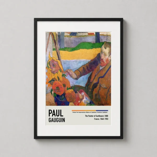 The Painter of Sunflowers by Paul Gauguin Impressionist Art Print