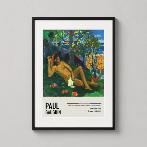 Paul Gauguin, The Queen 1896 (Te Arii Vahine) Fine Art Print