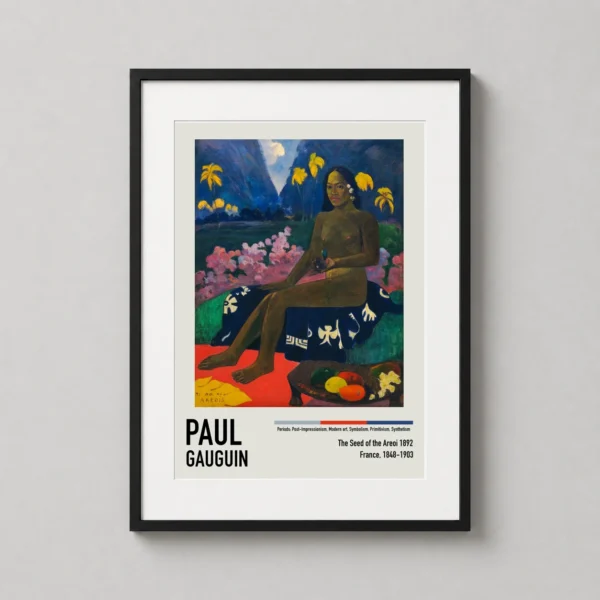 Paul Gauguin The Seed of the Areoi 1892 Tahitian Art Print