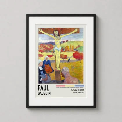 MerchFuse Yellow Christ – Paul Gauguin 1889 Symbolist art print with fine art character