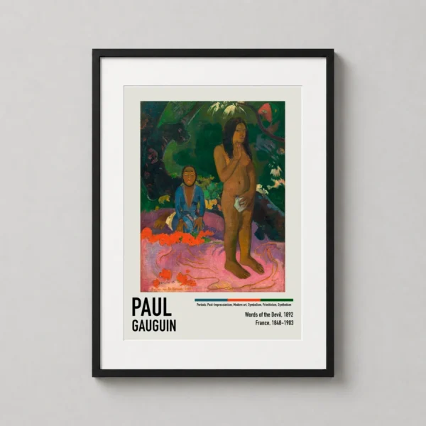 Paul Gauguin Words of the Devil 1892 Tahitian Scene Art Print